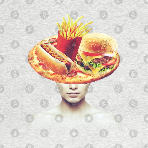 JUNK food head portrait by reesea